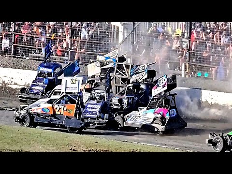 Stratford Speedway - New Zealand Stockcars 2024 Tier 3 Championship - 13/1/24 - dirt track racing video image