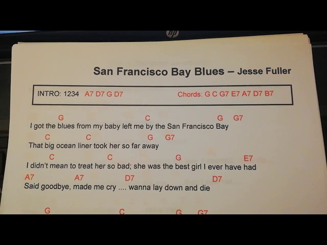 San Francisco Bay Blues Sheet Music