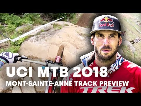 Gee Atherton Takes You Down The MTB Downhill Track At Mont-Sainte-Anne. | UCI MTB 2018 - UCXqlds5f7B2OOs9vQuevl4A