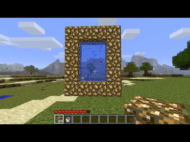 How do you make a Minecraft heaven portal?