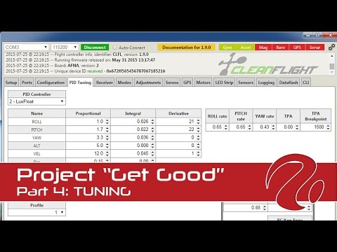 Project Get Good. Part 4: Tuning my FPV racing drone - UCg2B7U8tWL4AoQZ9fyFJyVg