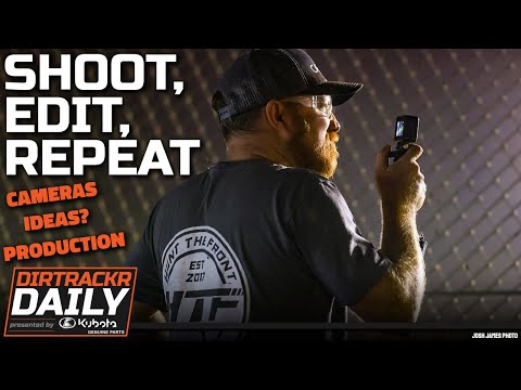 How Hunt the Front creates their popular videos: Cameras, content plans, workflow - dirt track racing video image