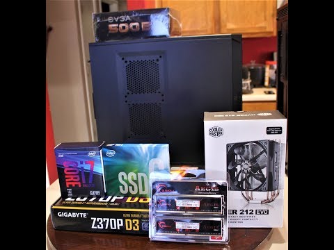 Computer building LIVE! i7-8700k, Gigabyte Z370, Intel 660p M2 NVME SSD, 16GB Gskill RAM, Hyper 212 - UCmWNCO9wSjzOz1UV8jCvIHA