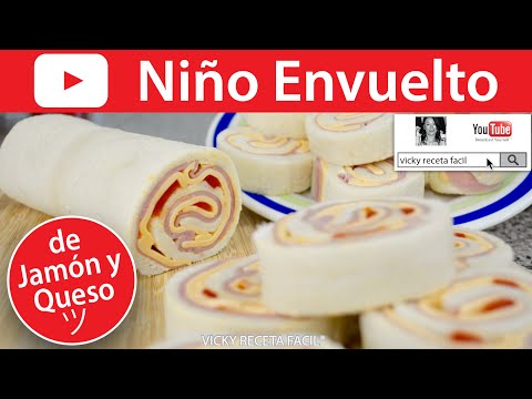 NIÑO ENVUELTO DE JAMÓN Y QUESO O ROLLO DE SANDWICH | Vicky Receta Fácil - UCewhO42h_TIKZdntpI-v39g