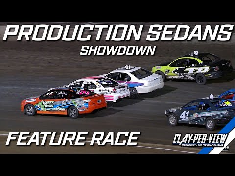 Production Sedans | West Coast Showdown - Perth Motorplex - 9th Mar 2024 | Clay-Per-View - dirt track racing video image