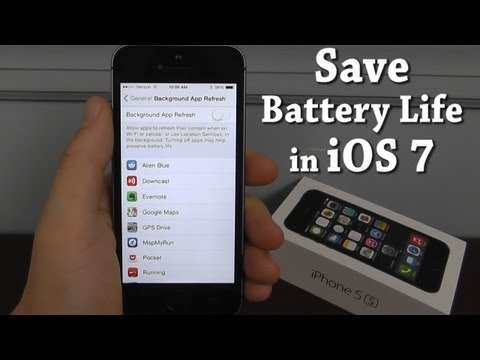 How to Save Battery Life in iOS 7 - UCw185nSrRQ8kW1uFO4l0CFg