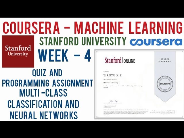 Coursera Machine Learning Week 4 Quiz Answers