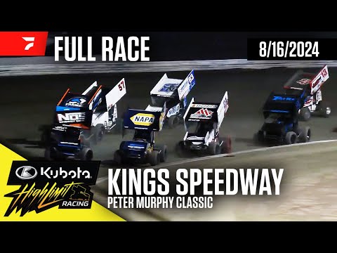 FULL RACE: Kubota High Limit Racing at Kings Speedway 8/16/2024 - dirt track racing video image