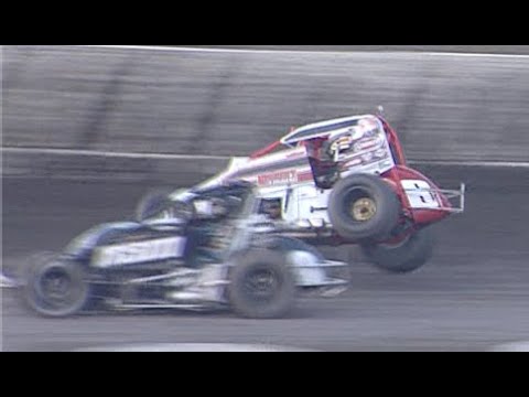 Wild  non-wing Finish At Petaluma Speedway - dirt track racing video image