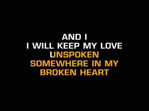 Billy Dean - Somewhere In My Broken Heart (Karaoke) - UCQHthJbbEt6osR39NsST13g