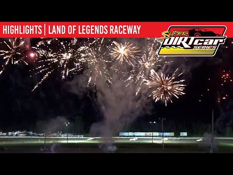 Super DIRTcar Series Big Block Modifieds | Land of Legends Raceway | July 4, 2024 | HIGHLIGHTS - dirt track racing video image