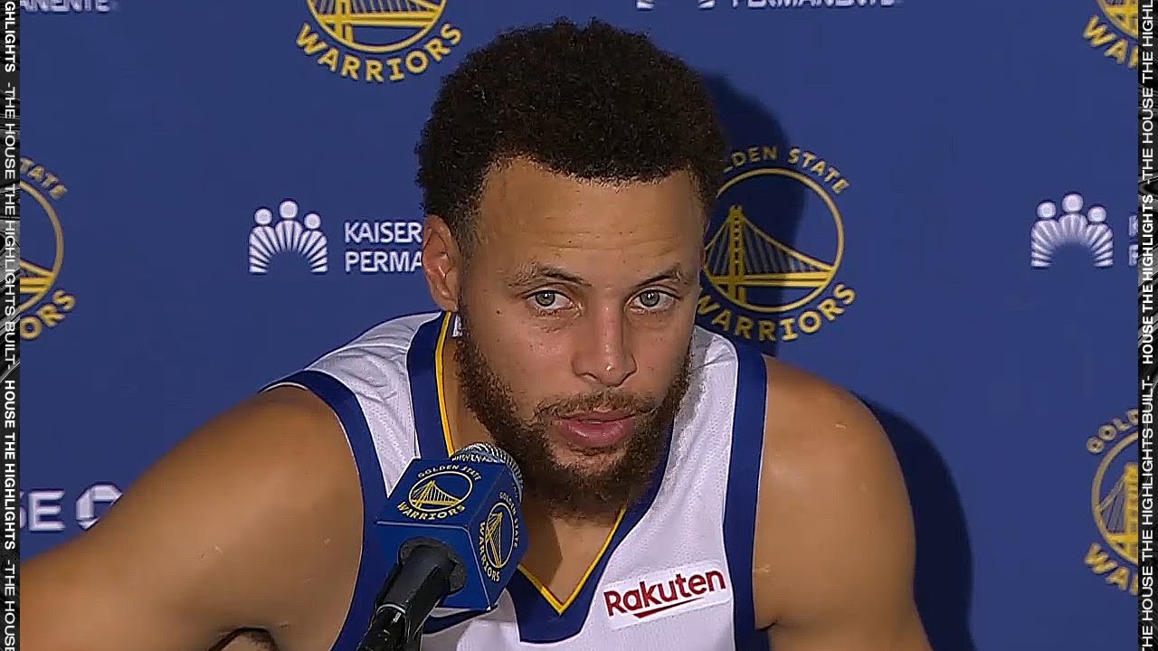 Steph Curry Responds to the ref’s Travel Call late in the Fourth, Postgame Interview