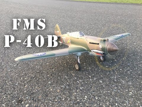 FMS P-40B 980mm Warbird Unboxing and Maiden Flight Review - UCLqx43LM26ksQ_THrEZ7AcQ