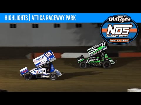 World of Outlaws NOS Energy Drink Sprint Cars | Attica Raceway Park | May 17, 2024 | HIGHLIGHTS - dirt track racing video image