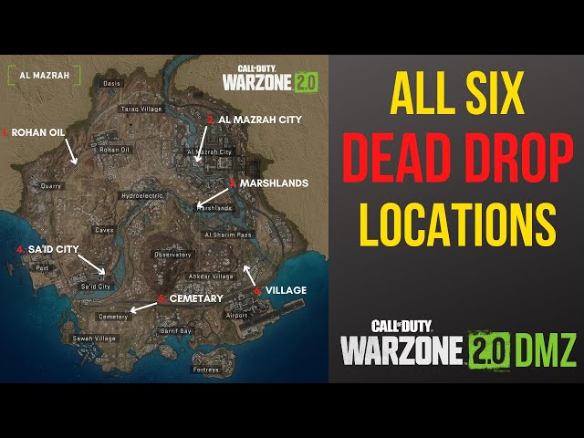 Warzone DMZ: Dead Drop Locations (Where To Find All Six)