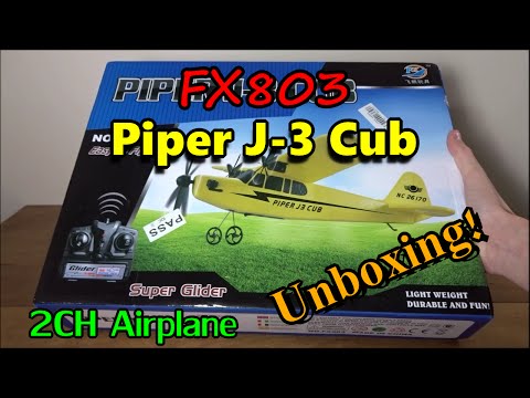 FX803 Piper J-3 Cub Unboxing - UC2c9N7iDxa-4D-b9T7avd7g