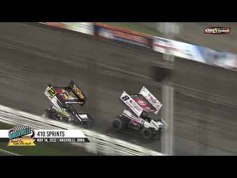 Knoxville Raceway 410 Highlights / May 14, 2022 - dirt track racing video image