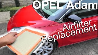 Smontaggio filtro aria motore Opel ADAM