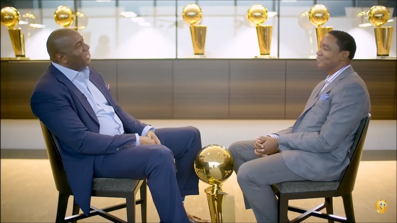 Magic Johnson & Isiah Thomas  1-on-1 Interview video clip 