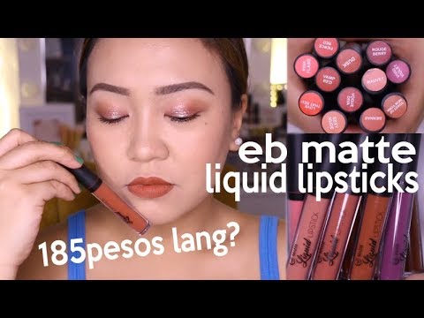 EB MATTE LIQUID LIPSTICK Swatches + Wear Test! - UCDGdRHdLtV7VS_nWg9C2RVA