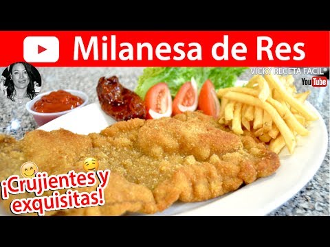 Cómo hacer MILANESA DE RES |  Vicky Receta Facil - UCewhO42h_TIKZdntpI-v39g