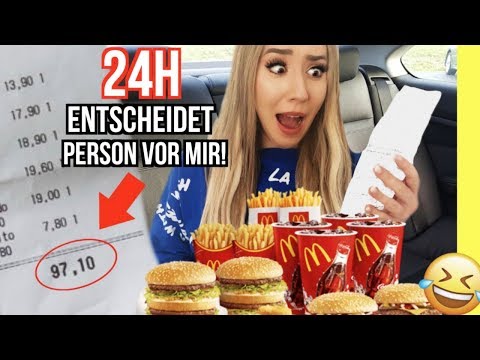 LASSE die PERSON VOR MIR für 24 STUNDEN ENTSCHEIDEN was ich ESSE! *Challenge 1* - UCHKVTtxg9yRJ_5KDMZFCkCw