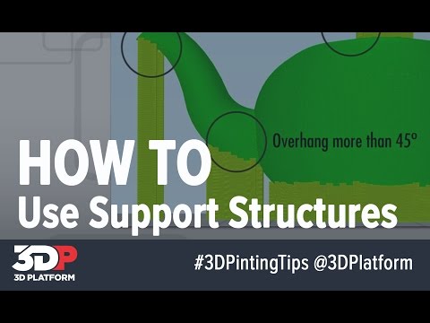 3D Printing Tech Tips Video -- Using Support Materials - UCQpbK3Wi8TR5ljPkuD2WoXA