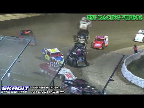July 21, 2023 Modifieds Highlights Skagit Speedway - dirt track racing video image