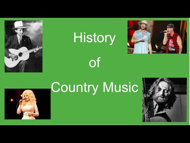 A Brief History of Country Music