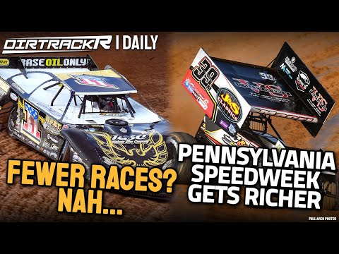 Will PA Speedweek draw High Limit cars? Plus you won't believe how many races late model guys run - dirt track racing video image