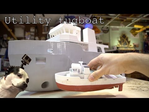 Giant 3D printed Utility tugboat Part 1 - UC7yF9tV4xWEMZkel7q8La_w