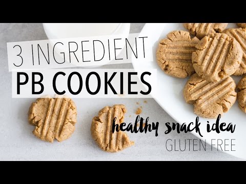 3 Ingredient Peanut Butter Cookies | Healthy Snack Ideas - UCK2d_KfjVPwh9gqoczQ9sSw