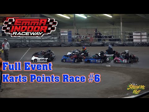 Full Event - Kart Points Race #6 - Emma Indoor Raceway, 25 January 2025 - dirt track racing video image
