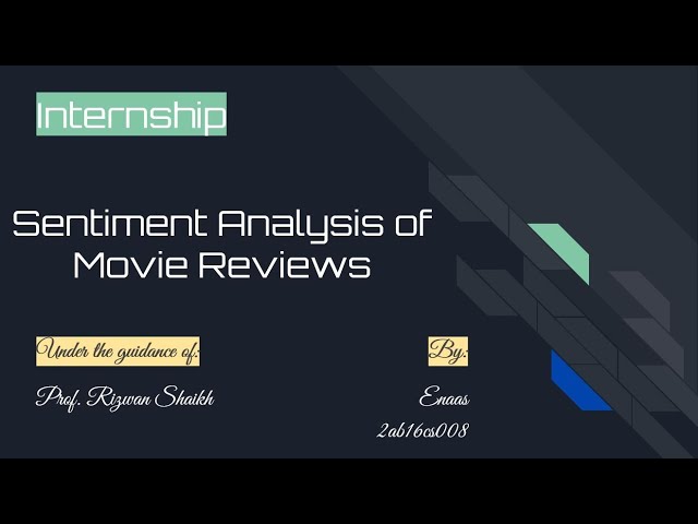 How Deep Learning Can Help with Sentiment Analysis of Movie Reviews