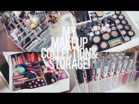 My Make up Collection & Storage! Ft. VanityCube, Ikea.. etc | Rachel Leary - UC-Um2u0Agv8Q-OhjO6FZk1g