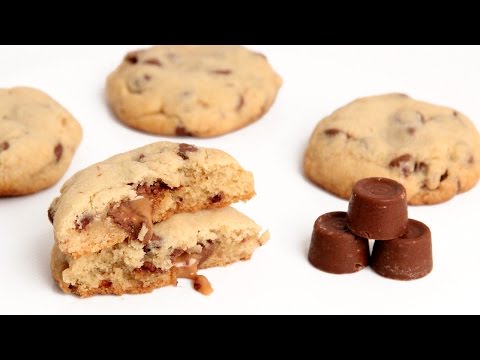 Rolo Stuffed Chocolate Chip Cookie Recipe - Laura Vitale - Laura in the Kitchen Episode 911 - UCNbngWUqL2eqRw12yAwcICg