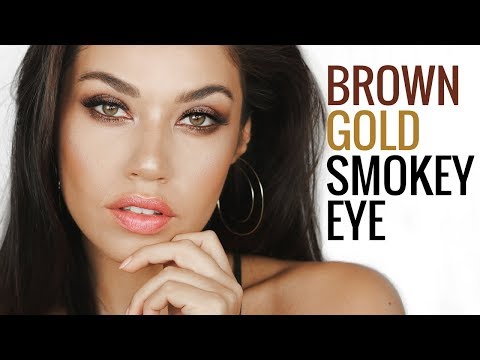 Brown Gold Smokey Eye | Easy Smokey Eye Makeup Tutorial Using One Eyeshadow | Eman - UCaZZh0mI6NoGTlmeI6dbP7Q