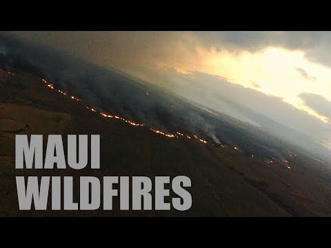 MAUI Hawaii July 2019 WILDFIRE Aerial Drone Video Surveillance - Parrot NIGHT FURY 4G Wing - UCVQWy-DTLpRqnuA17WZkjRQ