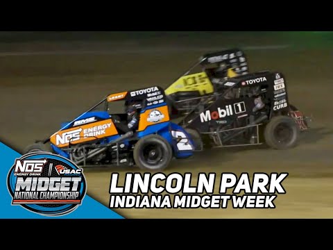 HIGHLIGHTS: USAC NOS Energy Drink National Midgets | Lincoln Park Speedway | June 8, 2023 - dirt track racing video image