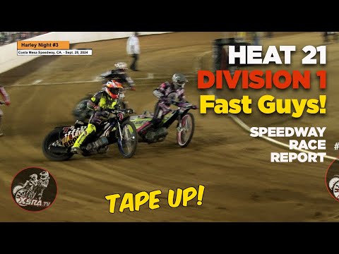 Div 1 Fast Guys! HEAT 21 RND 3! Harley Night 3! Costa Mesa Speedway #racing #racereport #dirtbike - dirt track racing video image