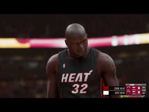 Shaq's 2006 Miami Heat vs Lebron's 2013 Miami Heat • Full Game Simulation video clip