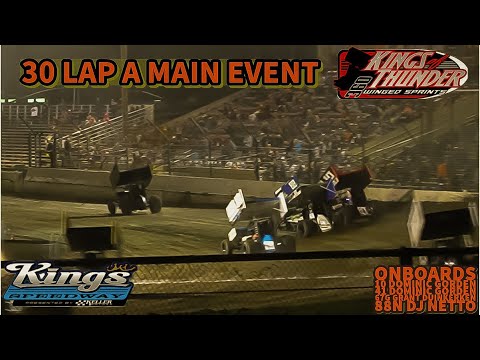 360 Kings of Thunder A Main Event | Kings Speedway | April 27, 2024 | Dominic Scelzi VS Cole Macedo - dirt track racing video image