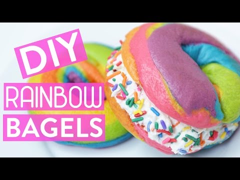 DIY RAINBOW BAGELS - UCjwmbv6NE4mOh8Z8VhPUx1Q