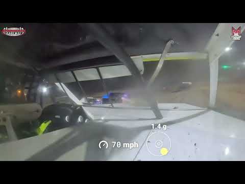 #88 Sam Osman - A-Modified - 11-18-2023 Springfield Raceway - In Car Camera - dirt track racing video image