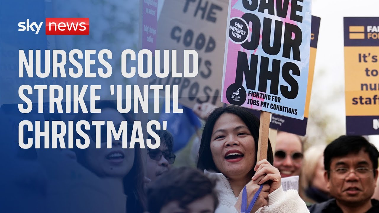 Nurses could be on strike ‘up until Christmas’, says RCN