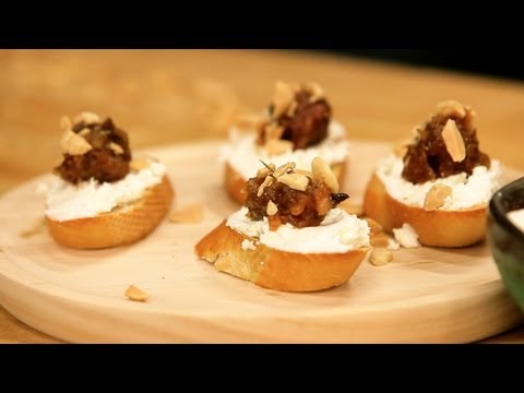 Goat Cheese Tostada with Date Jam - Summer Tapas Series, Tapas 2 - CookingWithAlia - Episode 263 - UCB8yzUOYzM30kGjwc97_Fvw