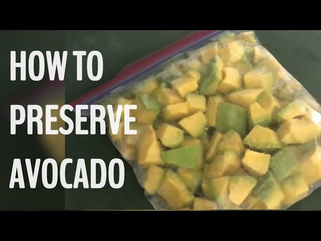 How To Preserve Avocado Spread?