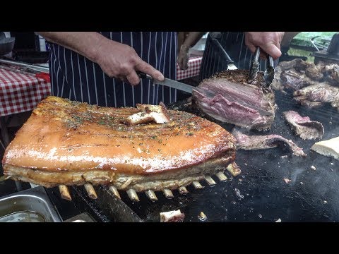 Argentina Street Food. Huge Blocks of Meat on Grill. London - UCdNO3SSyxVGqW-xKmIVv9pQ