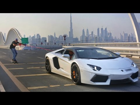 SKATEBOARDING BEHIND A 2016 AVENTADOR!! - UCtinbF-Q-fVthA0qrFQTgXQ