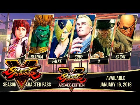 Street Fighter 5 - SAGAT, BLANKA, CODY, FALKE, G, SAKURA Reveal @ 1080p (60ᶠᵖˢ) HD ✔ - UC8JiX8bJM5DzU41LyHpsYtA